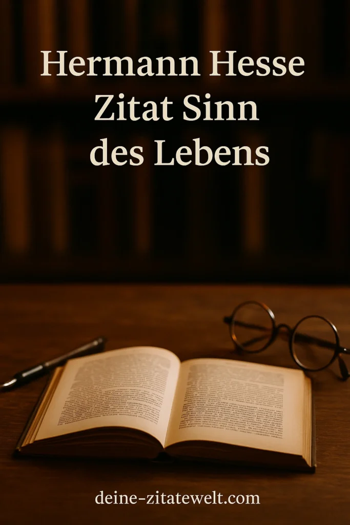 Hermann Hesse Zitat Sinn des Lebens