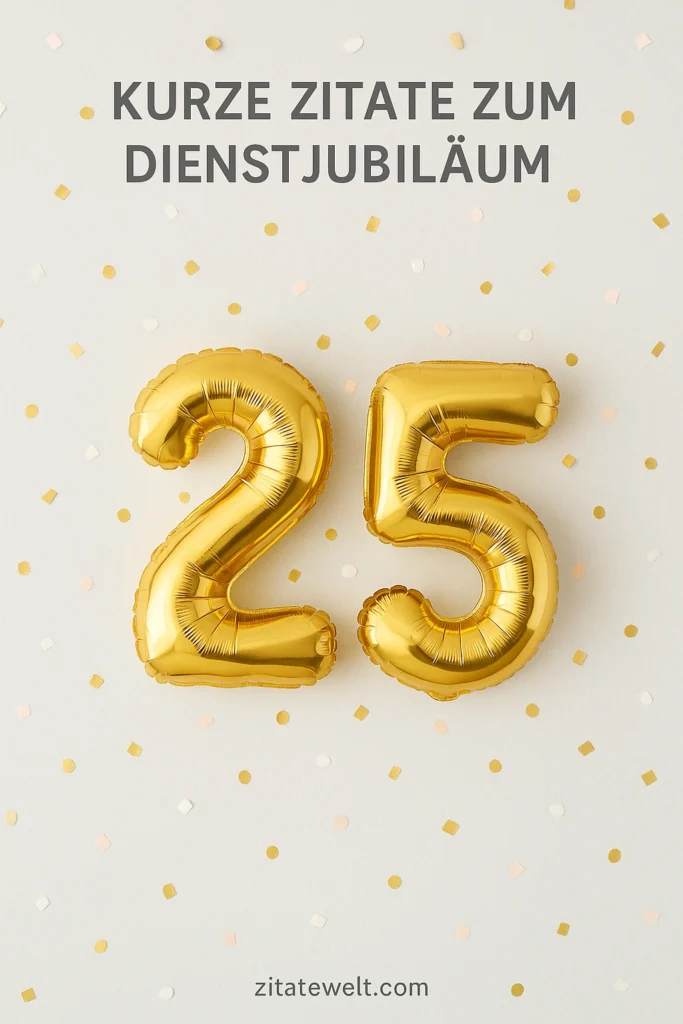 Kurze Zitate zum Dienstjubiläum