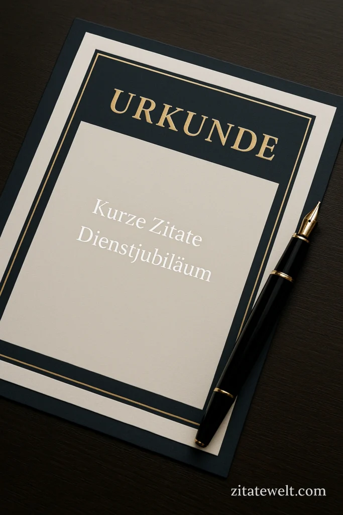 Kurze Zitate zum Dienstjubiläum
